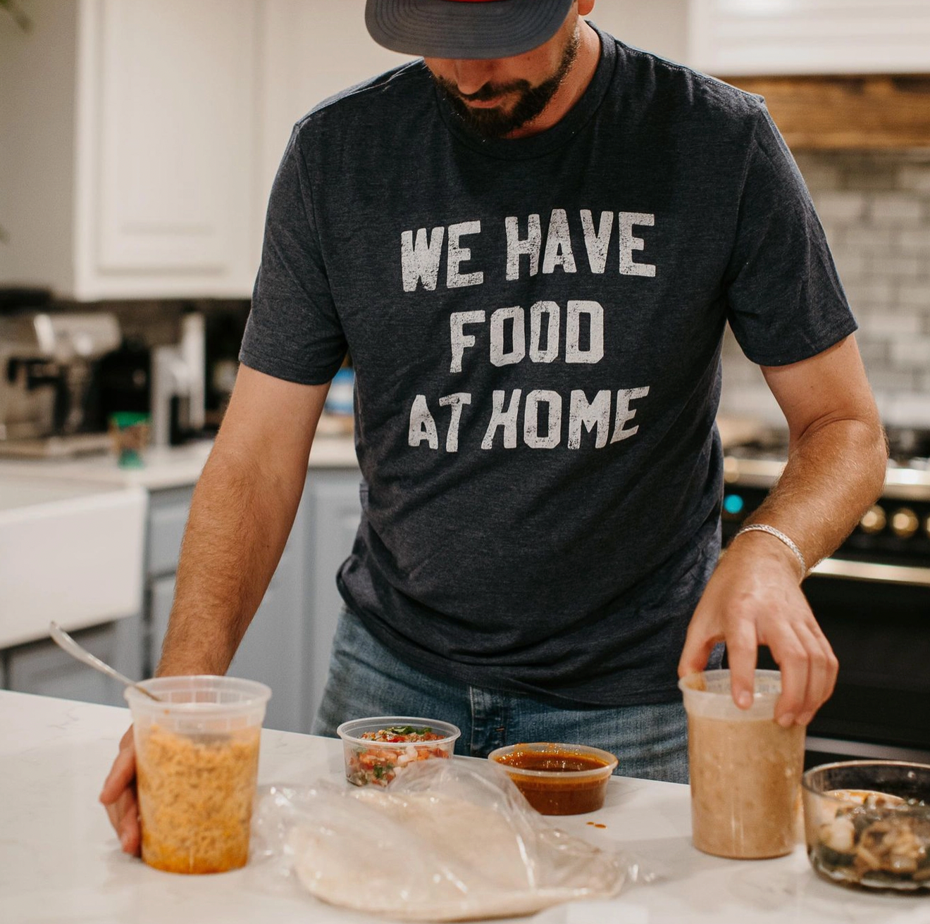 We Have Food At Home Men's Shirt, Father's Day Tee